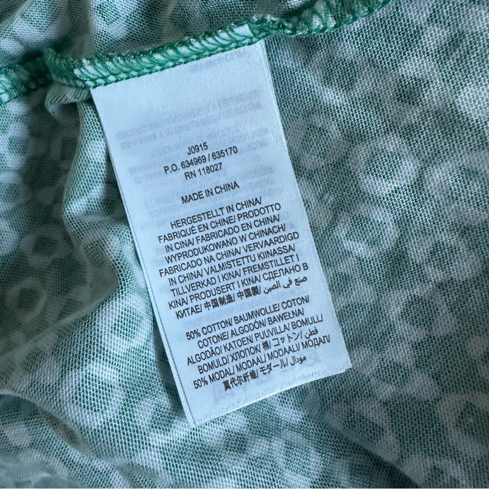 Boden Easy Jersey Shirt Dress J0915 BGR‎ Green Geo US 8R | Cotton Modal - Picture 5 of 6
